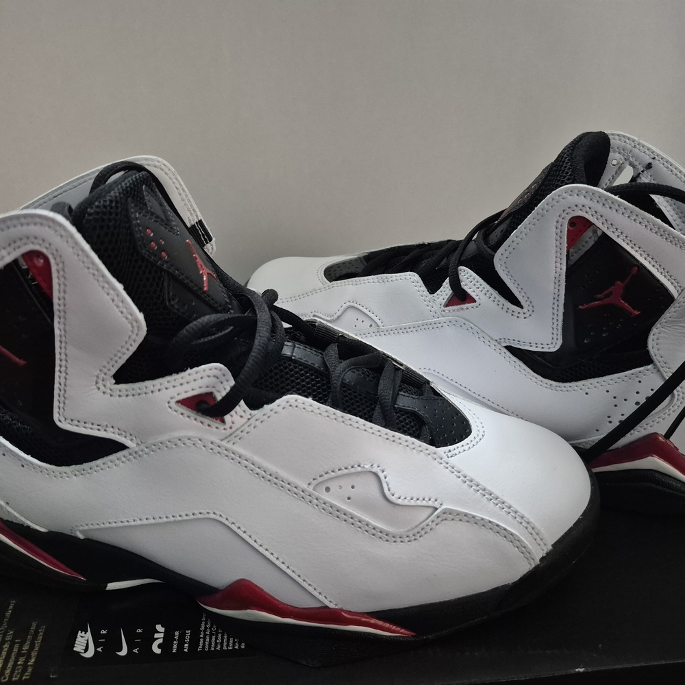 Jordan Athletic Shoes - White, Black, Red Accents - Picture 2 of 6